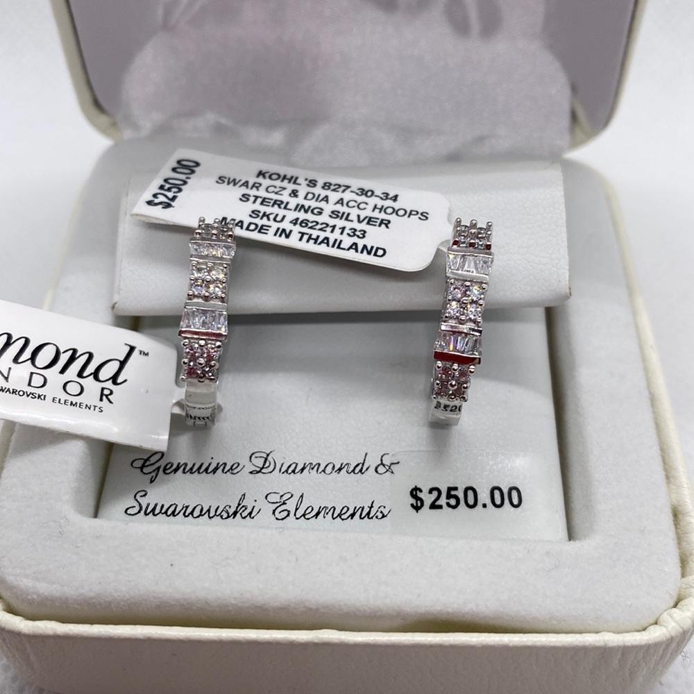 Diamond Splendor hoop earrings